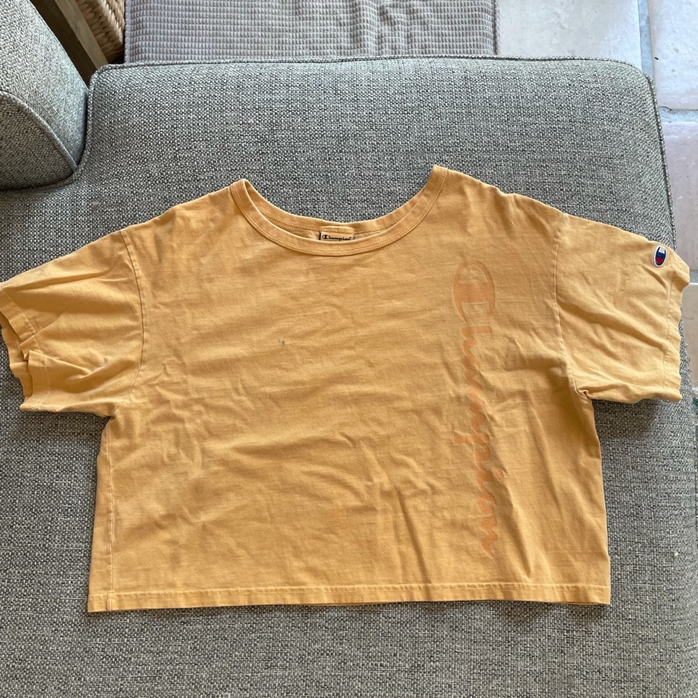 Champion orange cropped shirt!